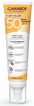 FLUIDO SOLAR SPF50 BIO 100ML.GAMARDE