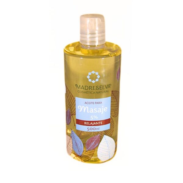 ACEITE MASAJE 5% RELAJANTE 500 ML.