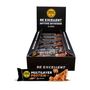 MULTILAYER BAR LOW CARAMELO NEGRO SALADO - 50 G 10 BARRITAS